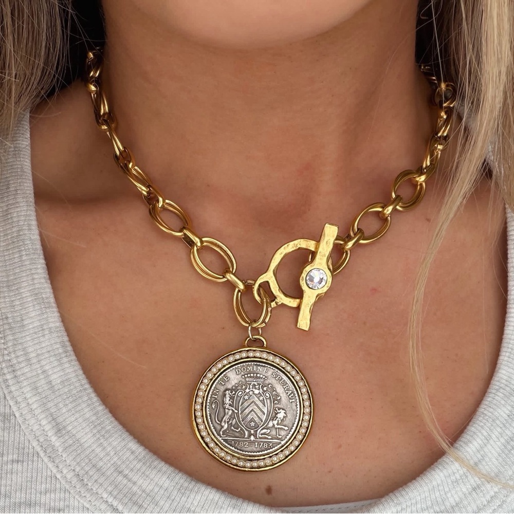 Gold and Silver Chain Necklace
